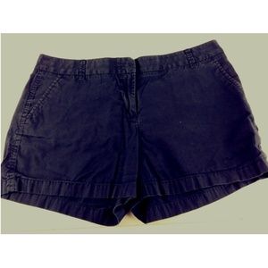 J. Crew Chino Womens Sz 14 Navy Blue Casual Shorts